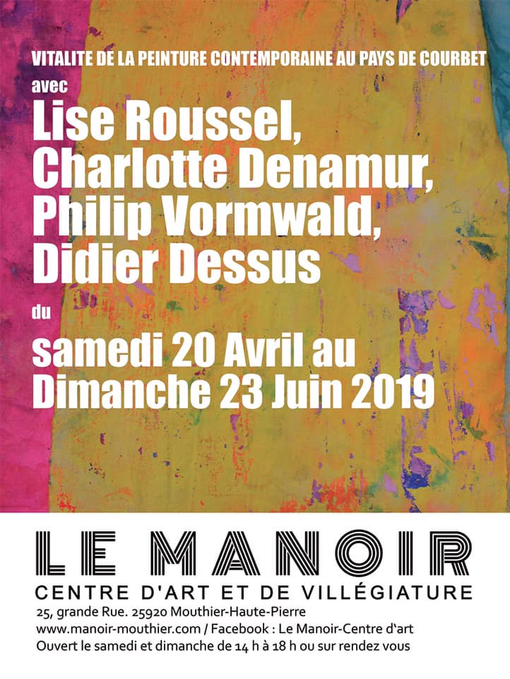 Affiche exposition printemps 2019 Manoir