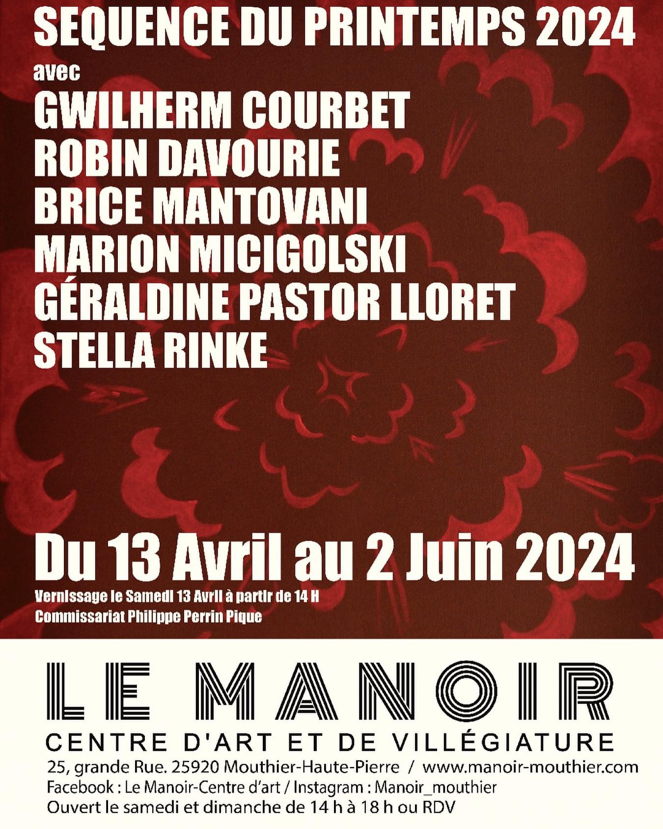 Affiche présentant les artitste de la séquence du printemps 2024