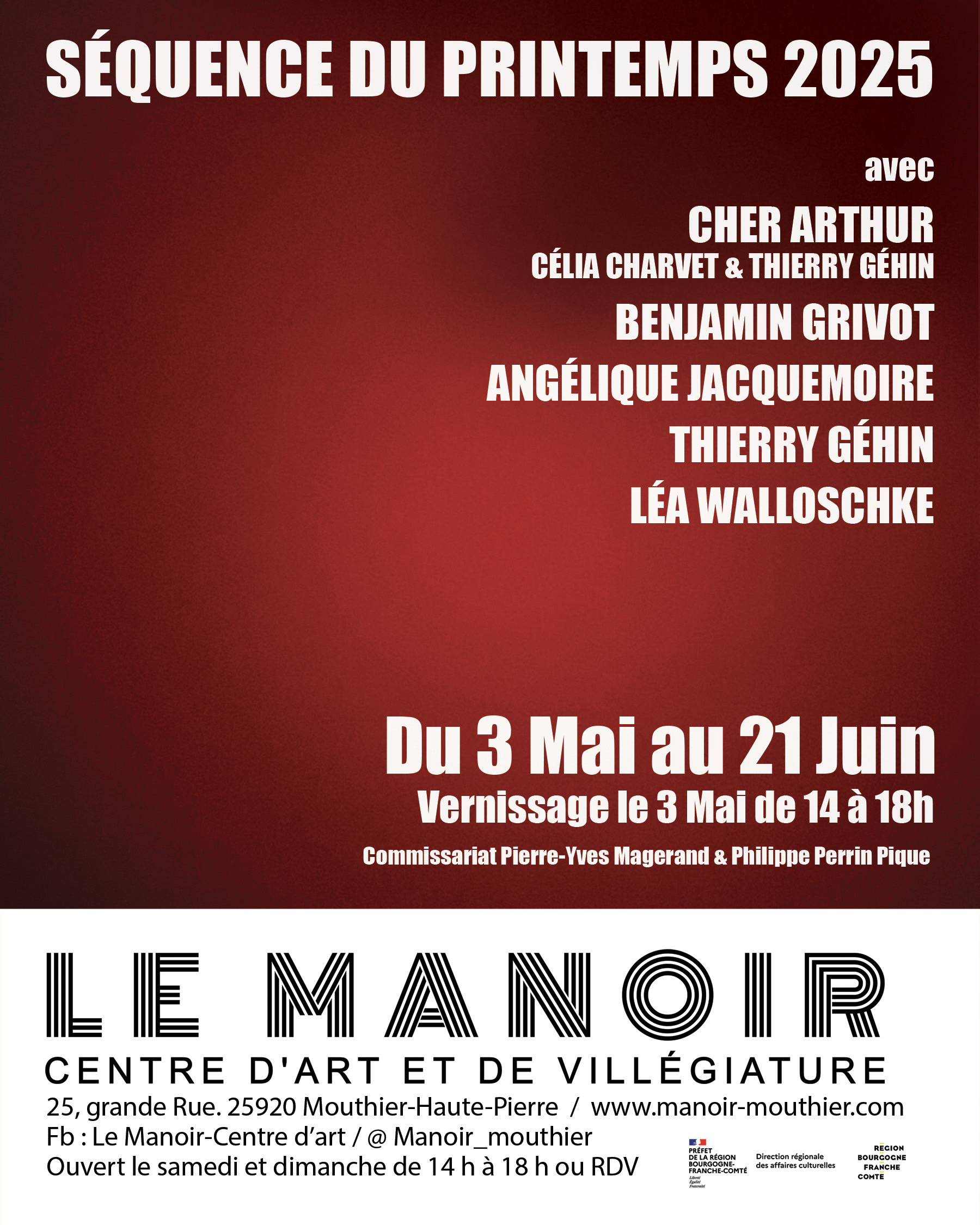 Affiche de l'exposition du printemps 2025